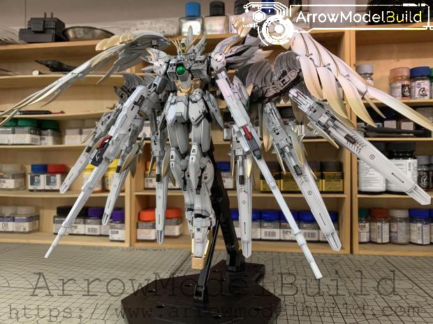Picture of ArrowModelBuild Wing Gundam Snow White Prelude Built & Painted MG 1/100 Model Kit