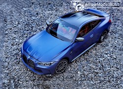 Picture of ArrowModelBuild BMW M4 (Electric Blue) Two-Door Edition Built & Painted 1/18 Model Kit