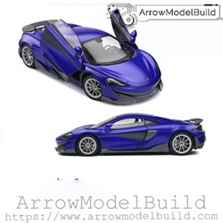 Picture of ArrowModelBuild McLaren 600LT Custom Color (Lantan Purple) Built & Painted 1/18 Model Kit