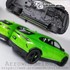 Picture of ArrowModelBuild Lamborghini Urus Custom Color (Ithaca Green and Black) Black-Wheeled + Exhaust Version Built & Painted 1/24 Model Kit, Picture 1