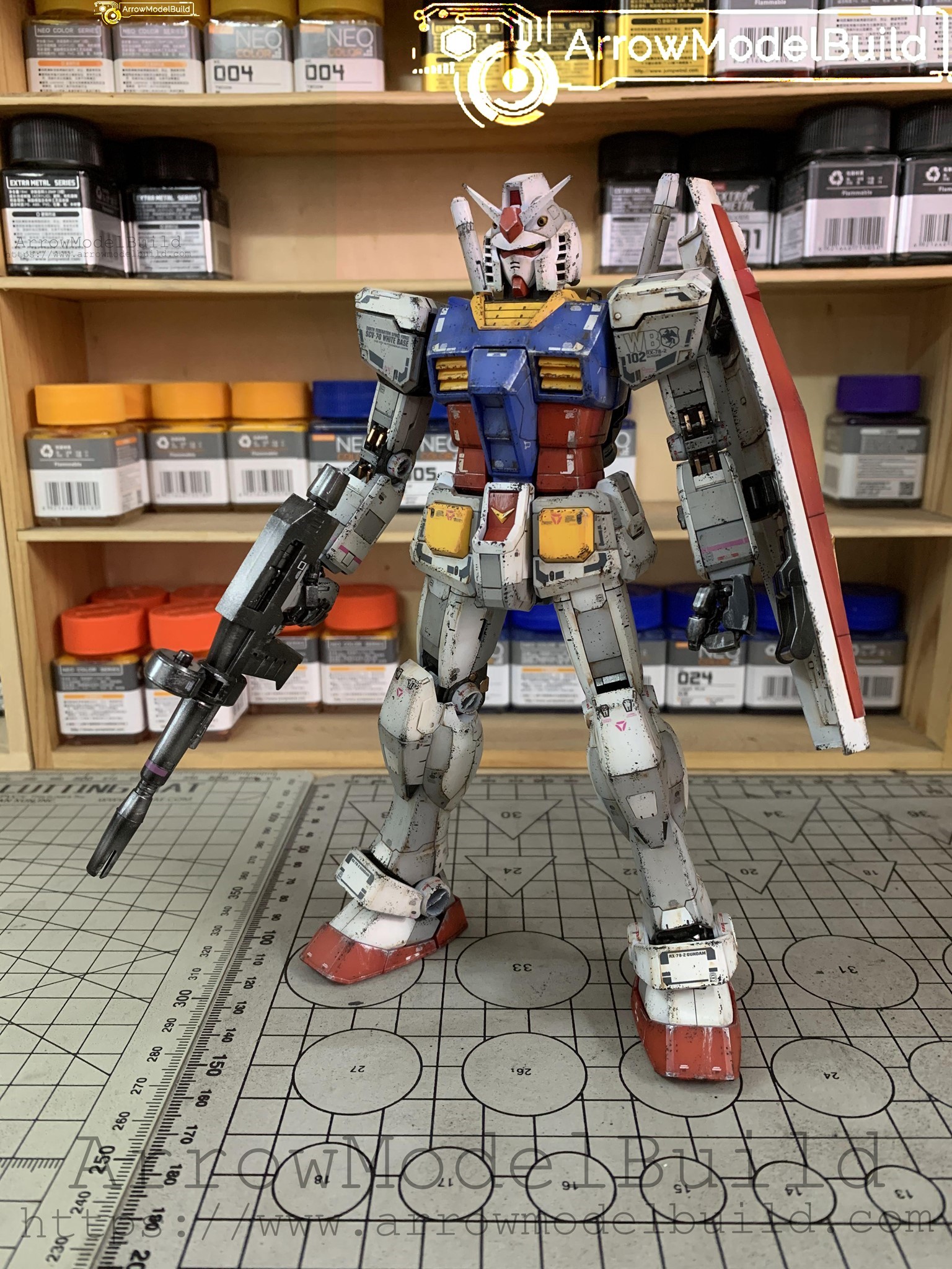 Picture of ArrowModelBuild Gundam RX-78-2 (Ver 3.0 Shadow Aging) Built & Painted MG 1/100 Model Kit