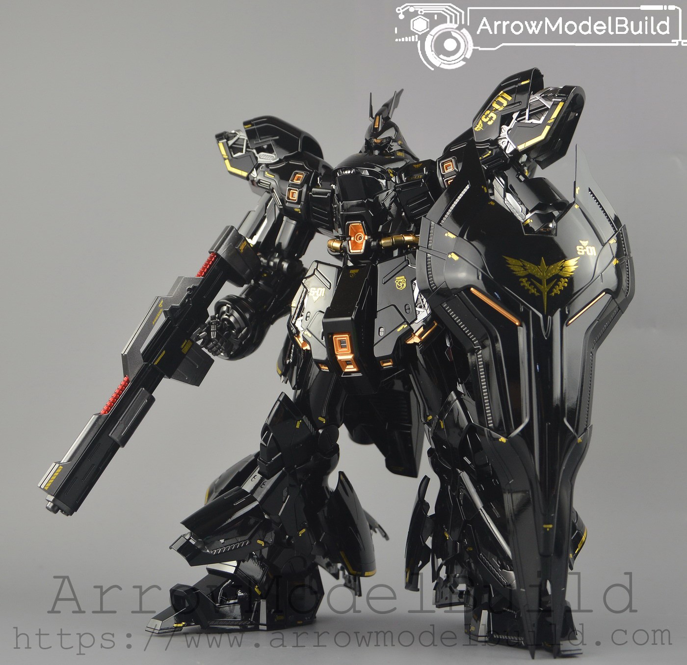 Picture of ArrowModelBuild Sazabi Gundam (Custom Black) Built & Painted MG 1/100 Model Kit