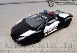 Picture of ArrowModelBuild Lamborghini Aventador LP700 Police Car Built & Painted 1/18 Model Kit