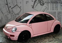 Picture of ArrowModelBuild Volkswagen Beetle (Light Blush Pink) Built & Painted 1/24 Model Kit