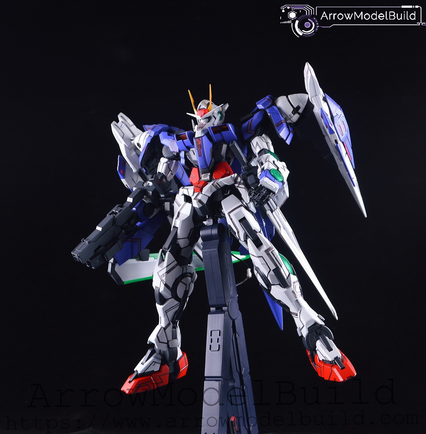 Picture of ArrowModelBuild 00R Gundam with LED Set Built & Painted PG 1/60 Model Kit