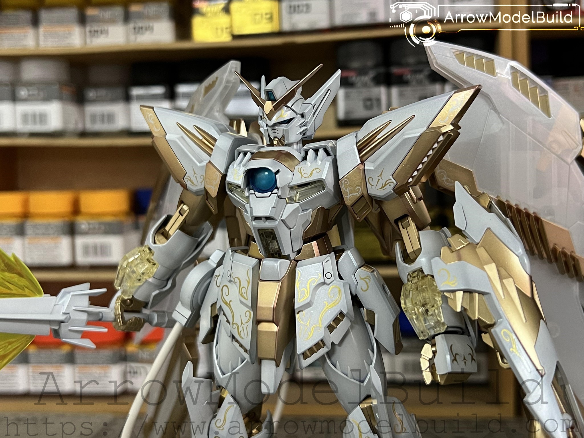 Picture of ArrowModelBuild Gundam Epyon EW (Clear White) Built & Painted Built & Painted MG 1/100 Model Kit