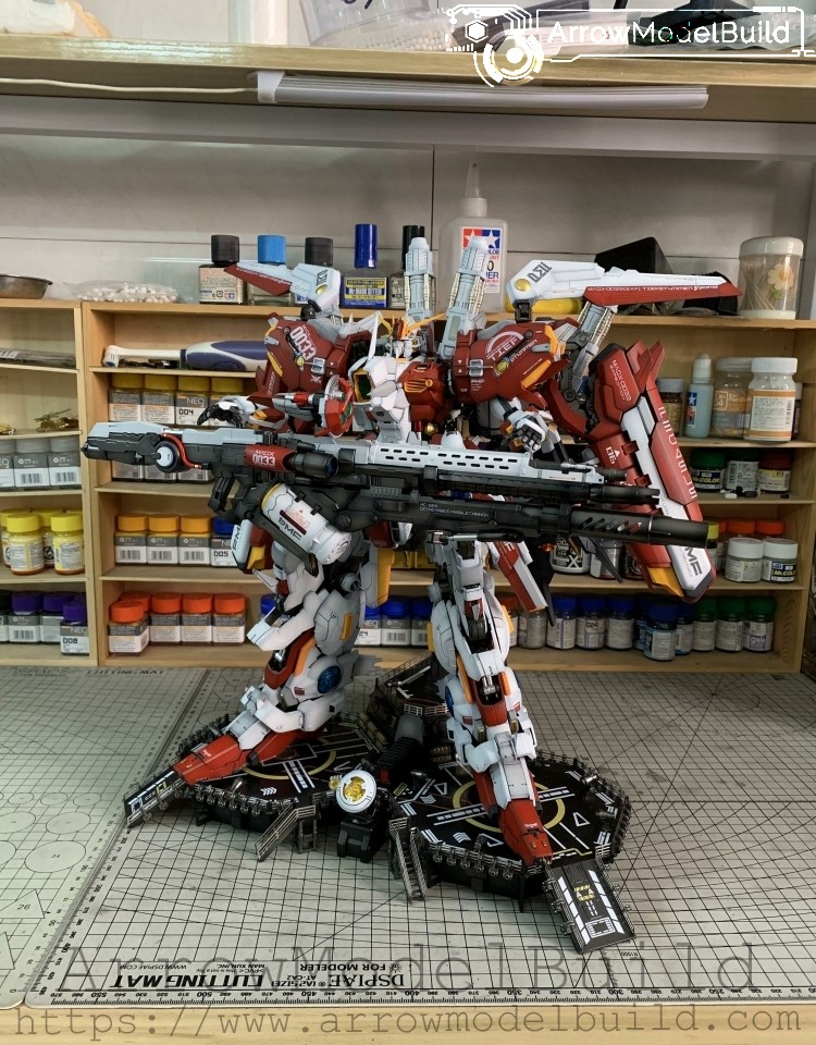 Picture of ArrowModelBuild MASX-0033 EX-S Gundam (Custom Red Shaping) Built & Painted PG 1/60 Model Kit