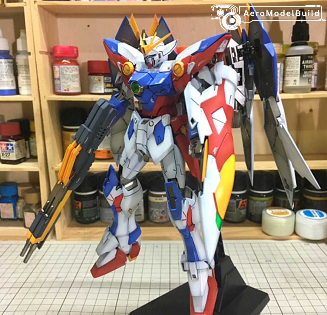 Picture of AeroModelBuild Wing Gundam Proto Zero Built & Painted MG 1/100 Model Kit