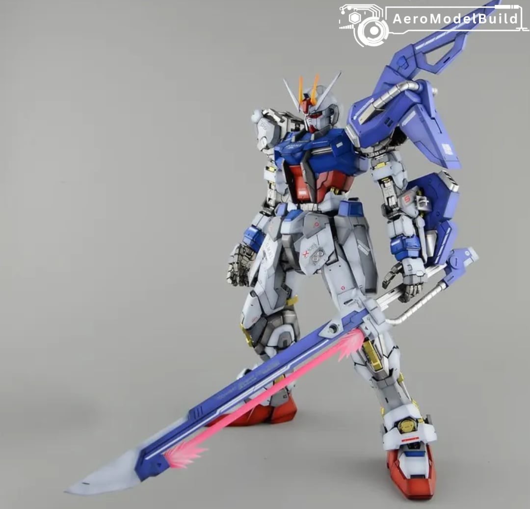 Picture of AeroModelBuild Perfect Strike Gundam & Sky Grasper Built & Painted PG 1/60 Model Kit