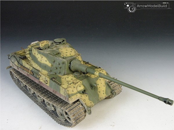 Picture of ArrowModelBuild King Tiger Octopus Pattern Camouflage Tank Built & Painted 1/35 Model Kit