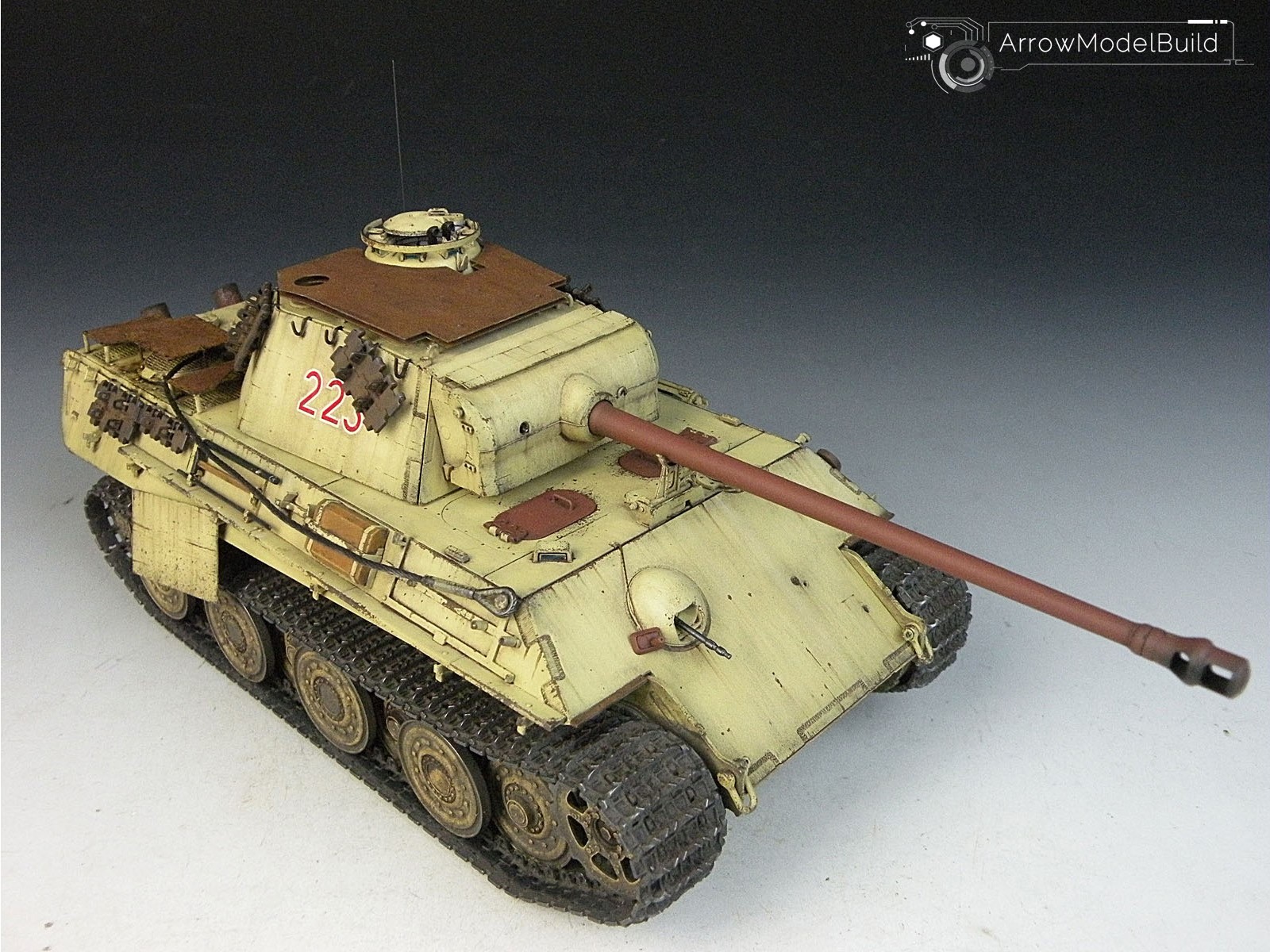 Picture of ArrowModelBuild Panther G Tank (Full Interior) Built & Painted 1/35 Model Kit