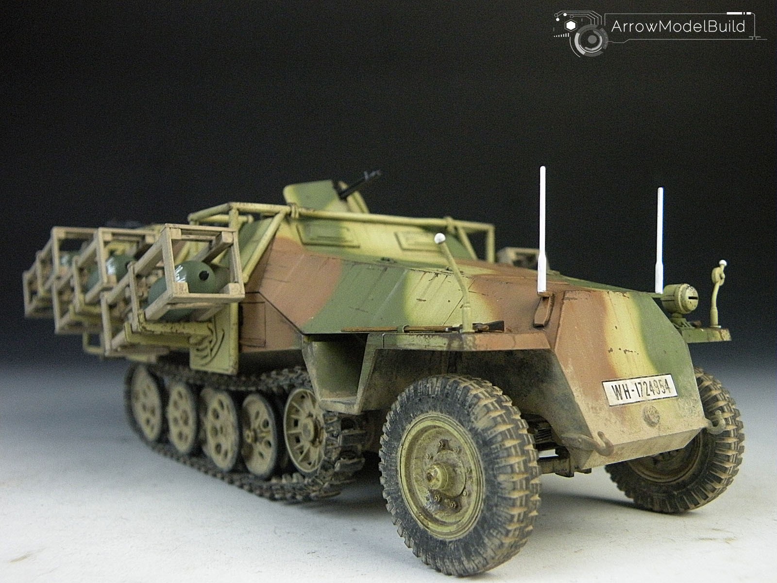 Picture of ArrowModelBuild SdKfz 251 Military Vehicle Built & Painted 1/35 Model Kit