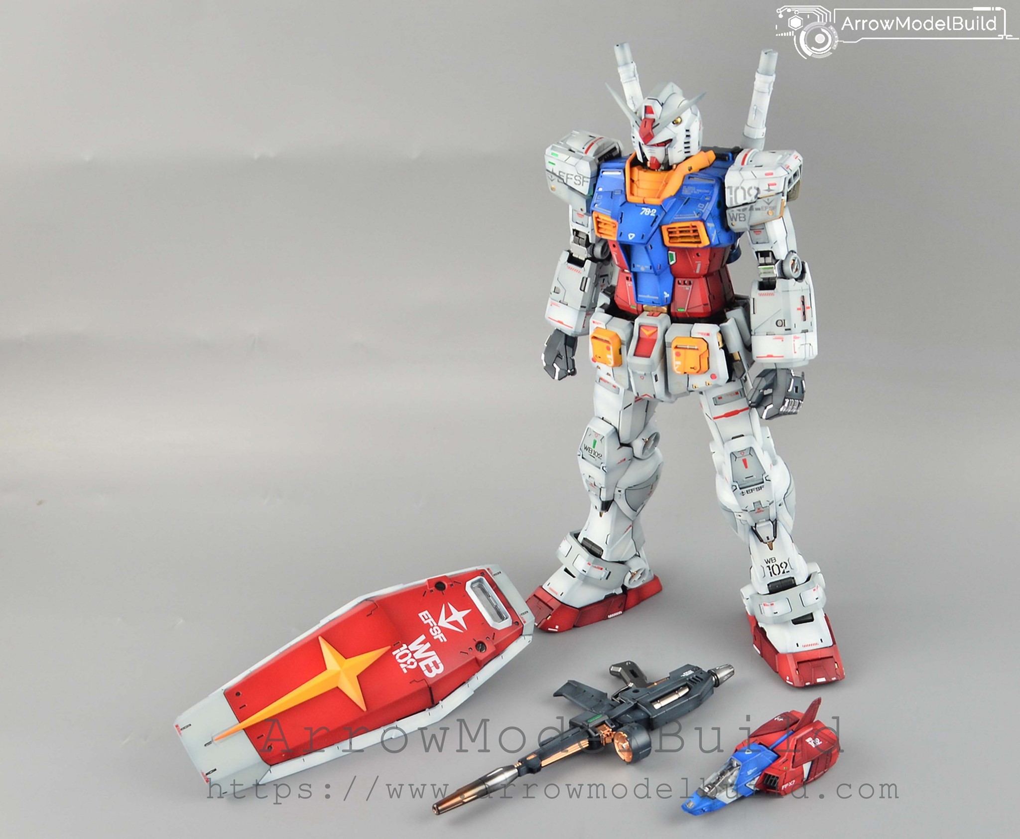 Arrowmodelbuild Gundam Rx 78 2 Built Painted Pg Unleashed 1 60 Model Kit Ebay