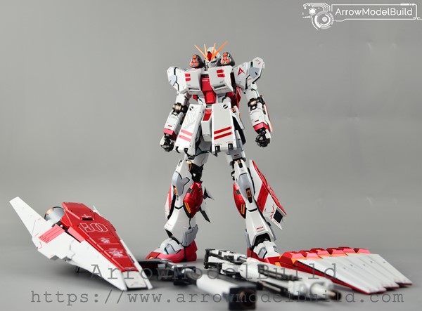 Picture of ArrowModelBuild Nu Gundam HWS Ver.ka (Custom Metal Red) Built & Painted MG 1/100 Model Kit