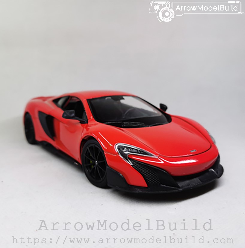 Picture of ArrowModelBuild McLaren 675LT Custom Color (Volcano Orange) Built & Painted 1/24 Model Kit