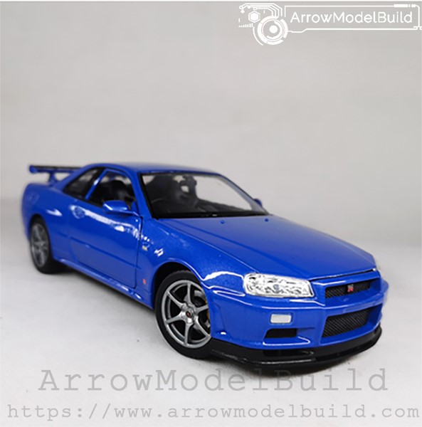 Picture of ArrowModelBuild Nissan R34 (Blue) Built & Painted 1/24 Model Kit