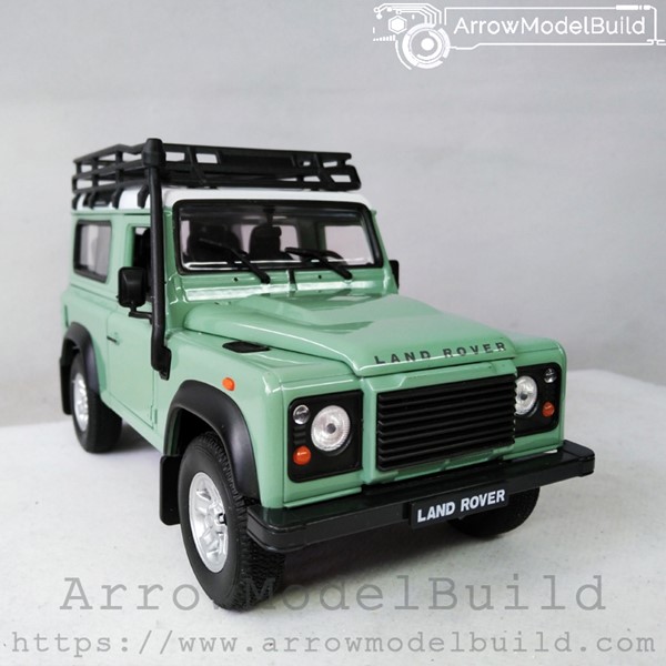 Picture of ArrowModelBuild Land Rover Custom Color (Jade Green) With Luggage Rack Built & Painted 1/24 Model Kit