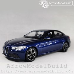 Picture of ArrowModelBuild Alfa Romeo Juliet (Monte Carlo Blue) Wheels Refined Version Built & Painted 1/24 Model Kit