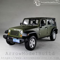 Picture of ArrowModelBuild Jeep Wrangler Custom Color (World War II Army Green) Built & Painted 1/24 Model Kit