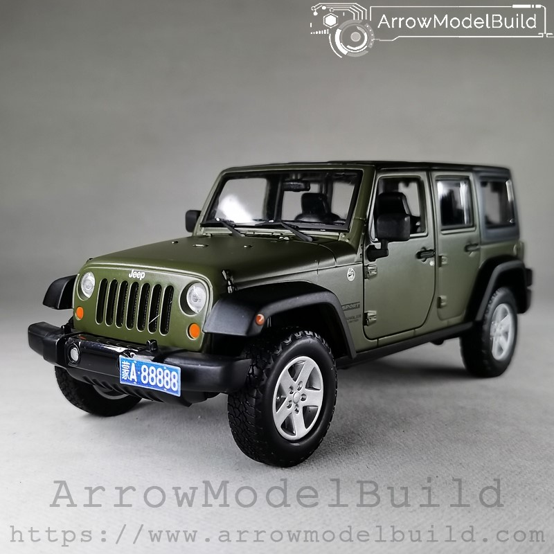 ArrowModelBuild - Figure and Robot, Gundam, Military, Vehicle, Arrow, Model  Build. ArrowModelBuild Jeep Wrangler Custom Color (World War II Army Green)  Built & Painted 1/24 Model Kit