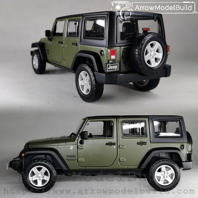 ArrowModelBuild - Figure and Robot, Gundam, Military, Vehicle, Arrow, Model  Build. ArrowModelBuild Jeep Wrangler Custom Color (World War II Army Green)  Built & Painted 1/24 Model Kit