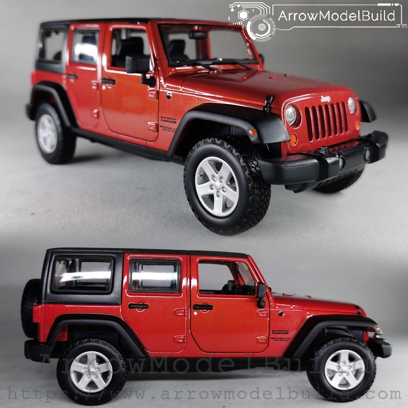 Picture of ArrowModelBuild Jeep Wrangler Custom Color (Willis Battle Orange) Built & Painted 1/24 Model Kit