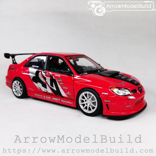 Picture of ArrowModelBuild Subaru Impreza APR Racing Performance Original Red and Silver Wheel Version Built & Painted 1/24 Model Kit