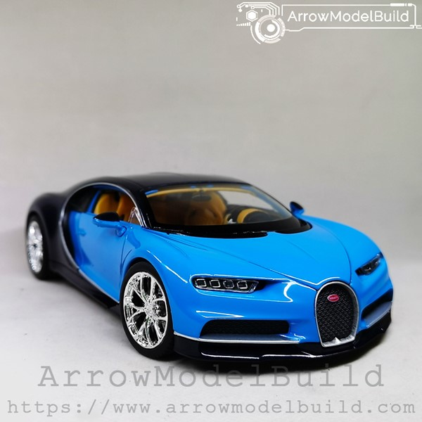Picture of ArrowModelBuild Bugatti Chiron (Sky Blue + Molan) Built & Painted 1/24 Model Kit