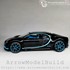Picture of ArrowModelBuild Bugatti Chiron (Black + Baby Blue) Built & Painted 1/24 Model Kit, Picture 1