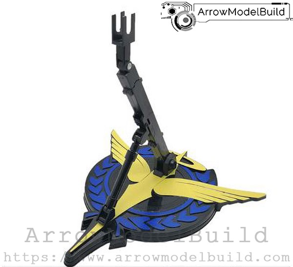 Picture of ArrowModelBuild Tianren Metal Black & Yellow Universal Stand Built and Painted MG/HG/RG 1/100 1/144 Model Kit
