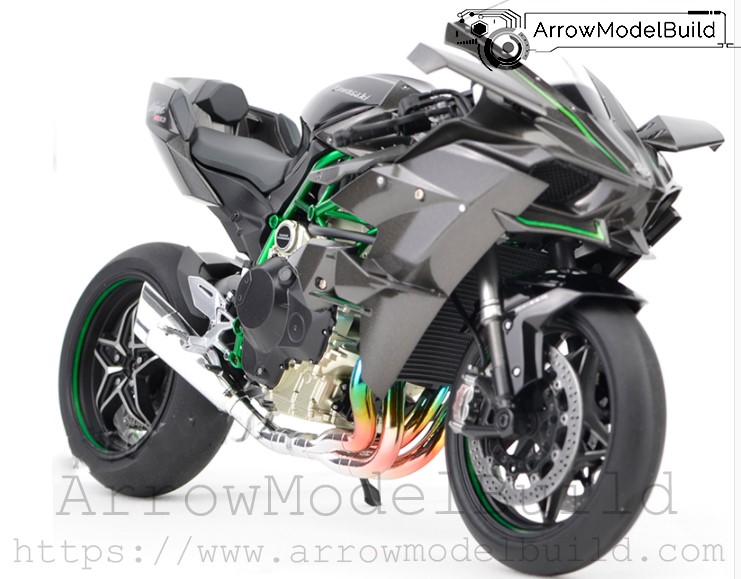 - Figure and Robot, Gundam, Military, Vehicle, Arrow, Model Build. ArrowModelBuild Kawasaki Ninja H2R Built & Painted 1/12 Model Kit