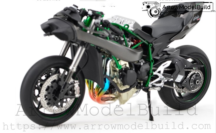 - Figure and Robot, Gundam, Military, Vehicle, Arrow, Model Build. ArrowModelBuild Kawasaki Ninja H2R Built & Painted 1/12 Model Kit