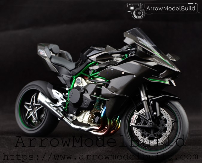 - Figure and Robot, Gundam, Military, Vehicle, Arrow, Model Build. ArrowModelBuild Kawasaki Ninja H2R Built & Painted 1/12 Model Kit