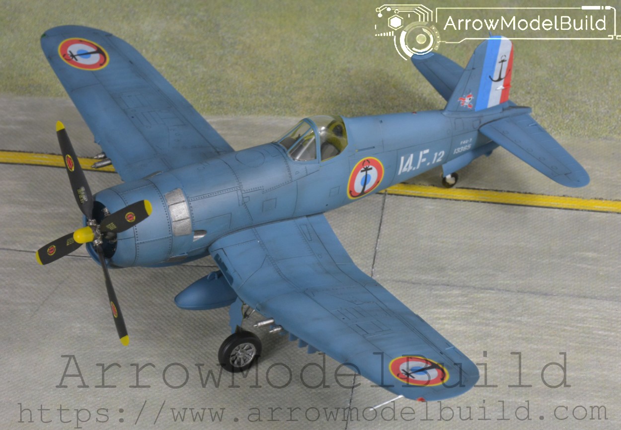 Picture of ArrowModelBuild F-4U Pirate Carrier-based Fighter Jet Built & Painted 1/48 Model Kit