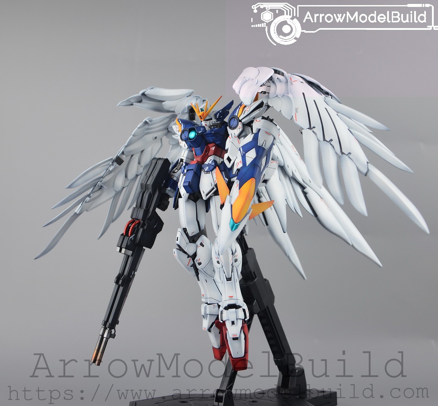 Picture of ArrowModelBuild Wing Gundam Zero EW ver Ka (Advanced Paint - Deep Blue) Built & Painted MG 1/100 Model Kit